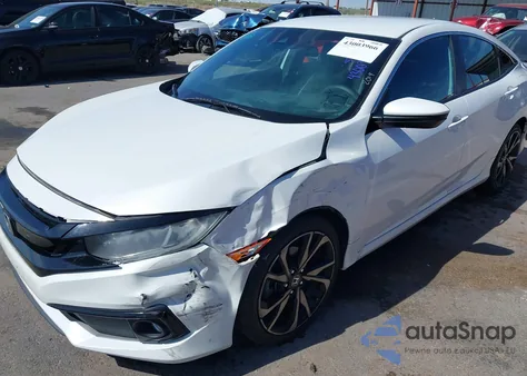 2019 Honda Civic Sport z USA, uszkodzony, nr VIN 2HGFC2F80KH575208